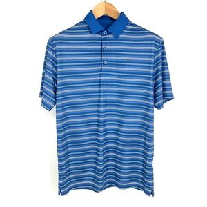Callaway Opti-Dri Golf Polo Shirt Mens Size S Blue White Striped SS‎ Performance